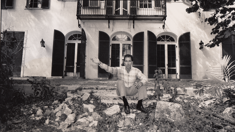 Paul George at Cocoplovis Mansion on Brickell Ave in 1988